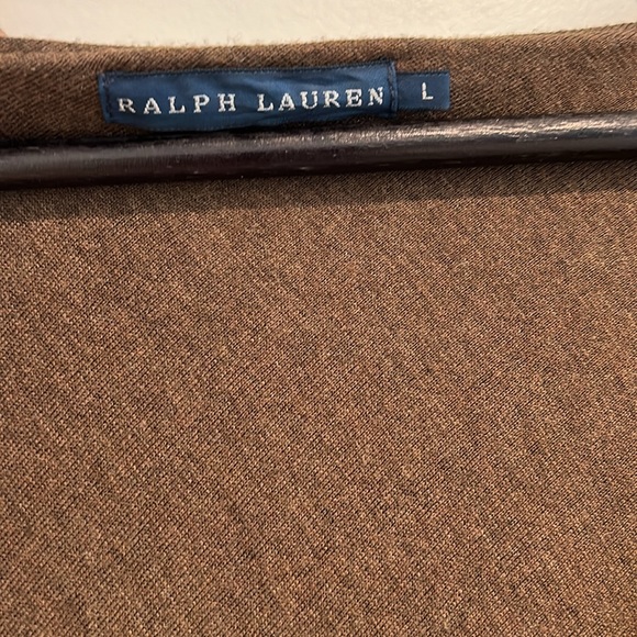 Ralph Lauren Collection size 12/L a-line brown wool dress, great price - Picture 2 of 10